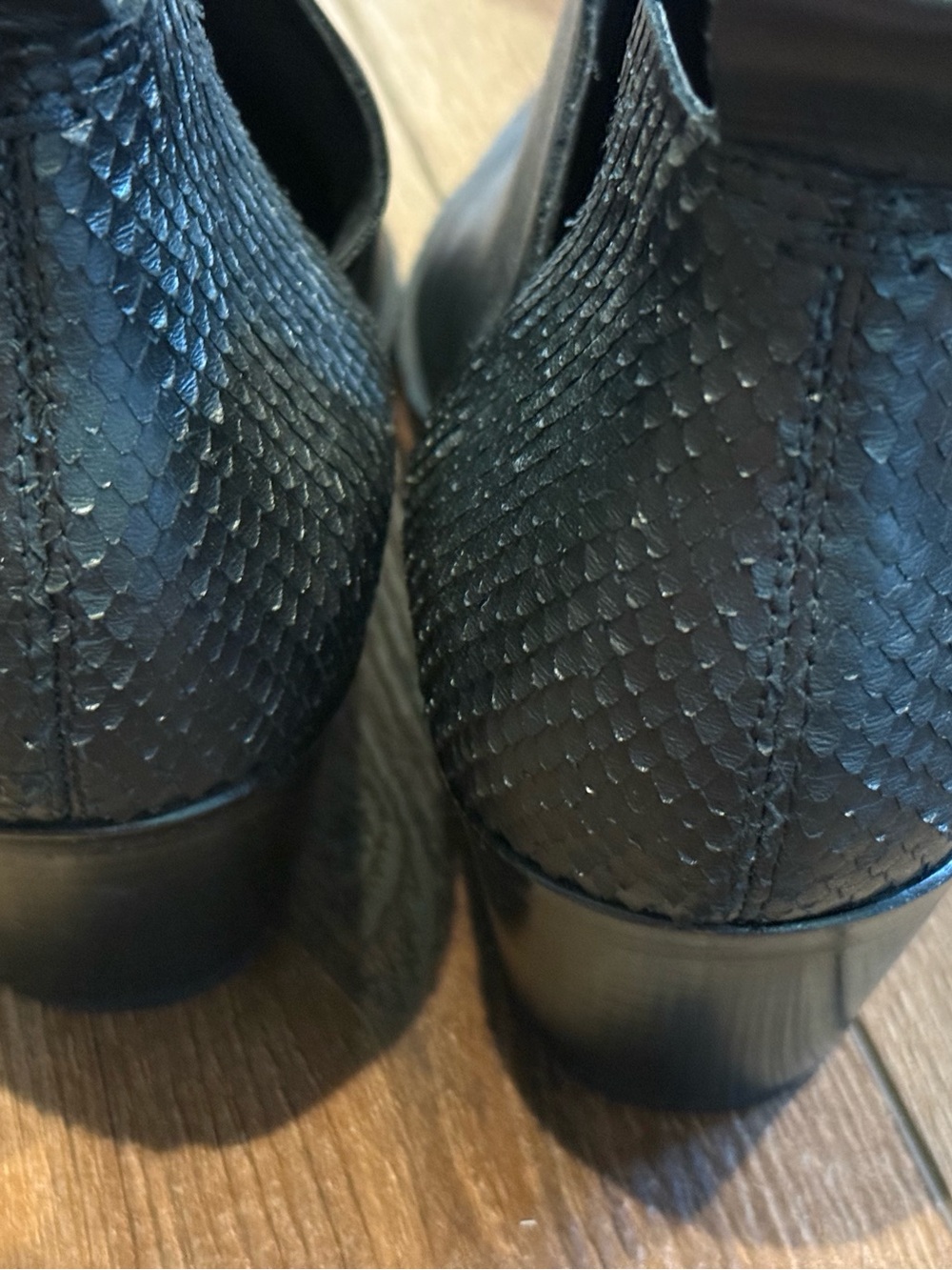 Dolce Vita Sonni Black Leather Ankle Booties Size 9 - Picture 10 of 13